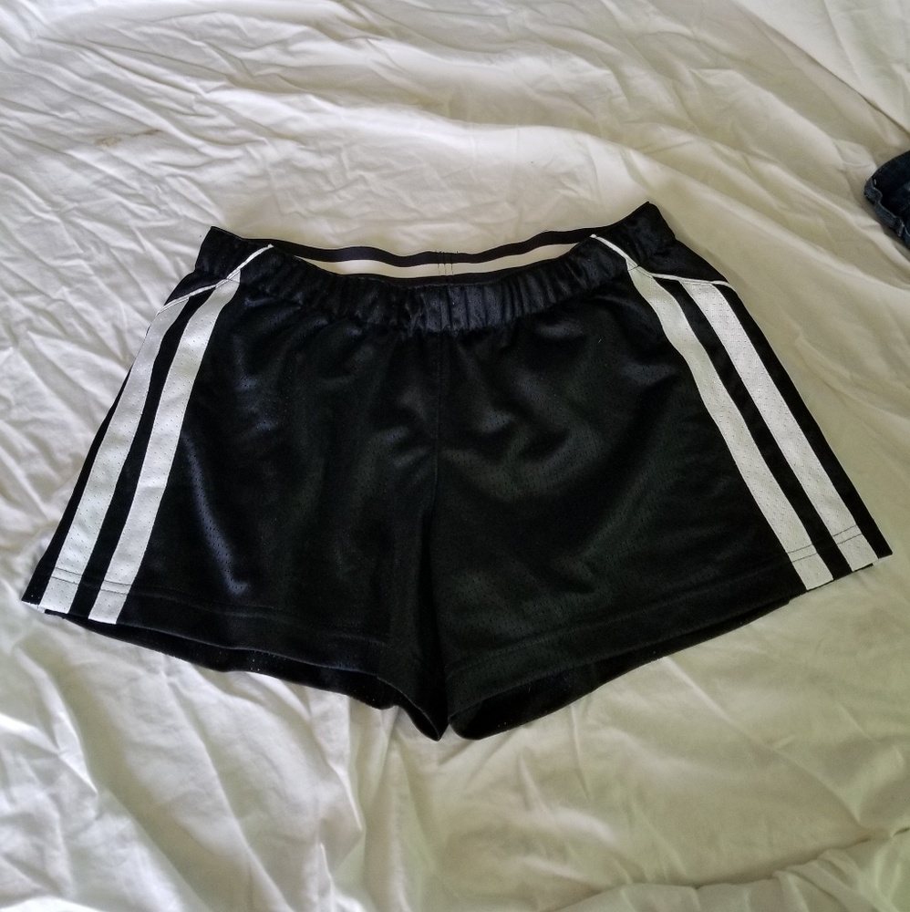 Addidas shorts, black, womens size M